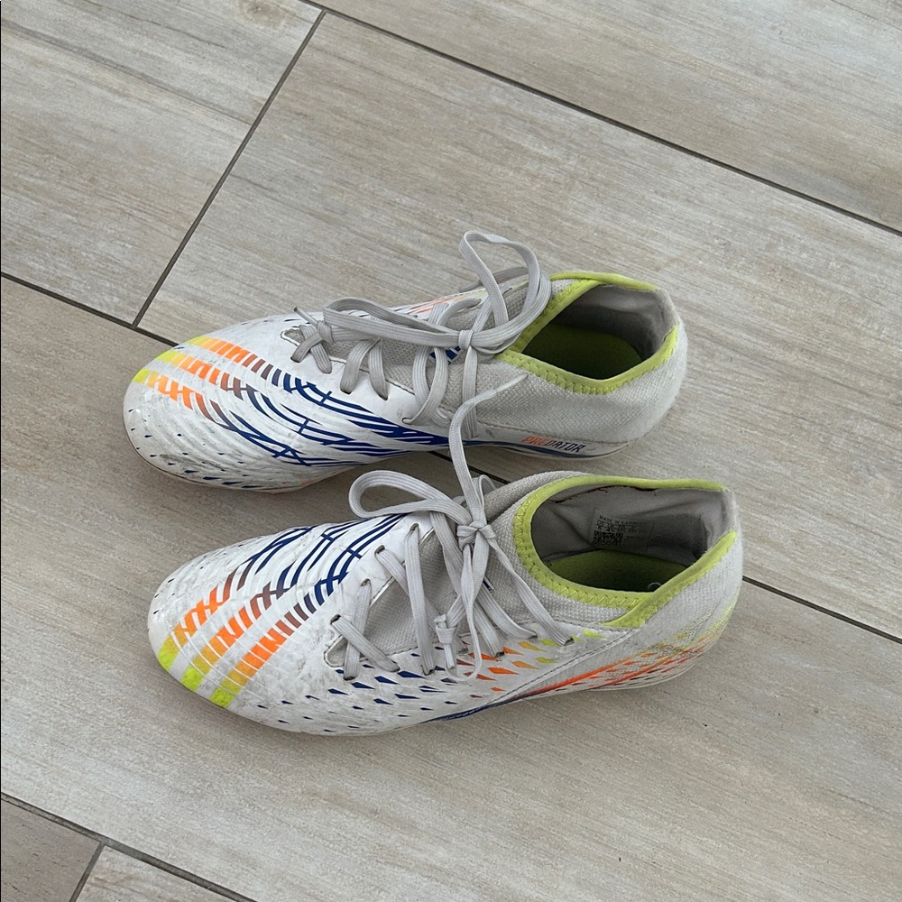 Kids size 5 Multicolor soccer cleats